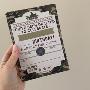 Military Themed Invitations